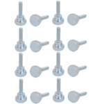 Thumb Screw M4 16mm Long MS Knurl Head Hand Tighten Curtain Wall Glass Lock Bolt - 5 Pcs - Image 3