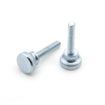 Thumb Screw M5 16mm Long MS Knurl Head Hand Tighten Curtain Wall Glass Lock Bolt - 5 Pcs