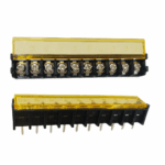 HB9500 10Pin 9.5mm 25A 300V Barrier Terminal Block Connector with Cover PCB Mount Pitch - 2 Pcs - Image 7