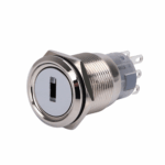 22mm 6 Pin Key Switch