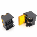 HB9500 2Pin 9.5mm 25A 300V Barrier Terminal Block Connector with Cover PCB Mount Pitch - 2 Pcs - Image 3