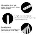 10mm x 125mm Hardened Chrome-Plated Linear Shaft Smooth Rod - 1 Pc - Image 5