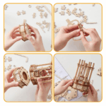 DIY 3D Wooden Puzzle Airship Model Home Decoration - Image 3