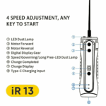 MECHANIC IR13 Glue Remover Electric Grinder for OCA Phone LCD Screen Degumming Shovel Glue Tool Set Green Dust Lamp Rechargeable - Image 6