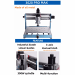 CNC 3020 300W Pro Max Engraving Machine Spindle Wood Router For Metal Acrylic, Milling Cutting Machine - Image 5
