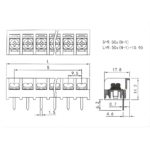 HB9500S 5Pin 9.5mm 25A 300V Barrier Terminal Block Connector - 2 Pcs - Image 5