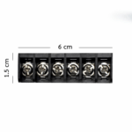 HB9500S 6Pin 9.5mm 25A 300V Barrier Terminal Block Connector - 2 Pcs - Image 5