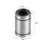 LM8UU 8x15x24mm Linear Motion Ball Bearing - Image 2