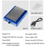 MECHANIC CNC HT-18 450W Constant Temperature Heating Table for Computer Phone Screen Frame Removal PCB Board Preheating Platform - Image 5