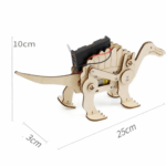 DIY Wooden Mechanical Spinosaurus Kit Children′ S DIY Stem Creative Scientific Programming Technology Learning Educational Toys - Image 3