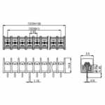 SY25C 5Pin 7.62mm 20A 300V Barrier Terminal Block Connector – 2 Pcs - Image 6