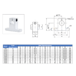 SK13 13mm Aluminum Linear Shaft Support Bracket - 1 Pc - Image 2