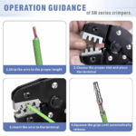 YTH SN-2549 28-18AWG 0.08-1mm² Wire Crimping Tool for Non-Insulated Terminal - Image 6