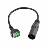 XLR 3 Pin Male to 3P Screw Terminal Converter Adapter Cable Speaker Microphone