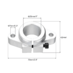 SHF25 25mm Aluminum Linear Shaft Support Bracket for CNC and 3D Printer - 1 Pc - Image 3