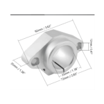 SHF35 35mm Aluminum Linear Shaft Support Bracket for CNC and 3D Printer - 1 Pc - Image 3